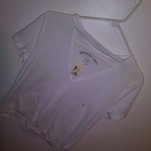 NWT Aeropostale Cut Out V-Neck Tee